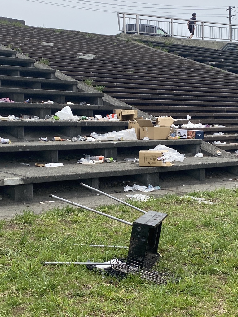 豊平川河川敷の状況が酷い 外出自粛無視の上 ゴミ放置 札幌速報