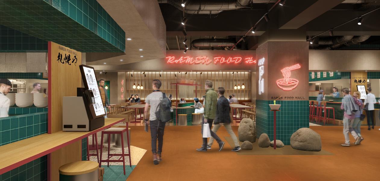 国内で当店のみ Kikillo - IN THE END COCONO SUSUKINOにラーメンフードホール「mingle!」が9月12日